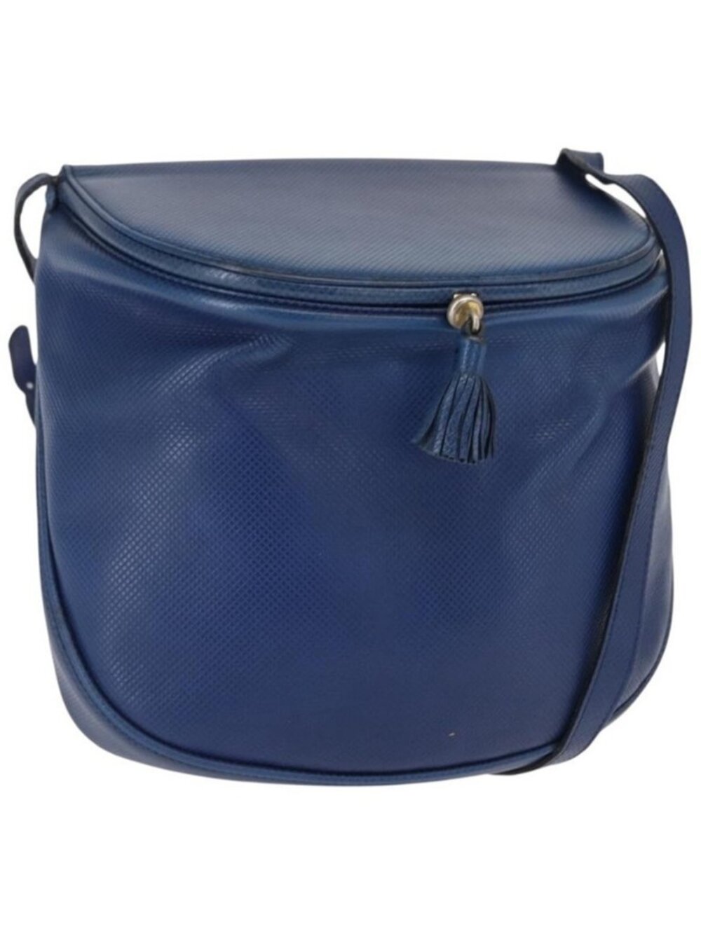 Authentic BOTTEGA VENETA Shoulder Bag Leather Blue Gold